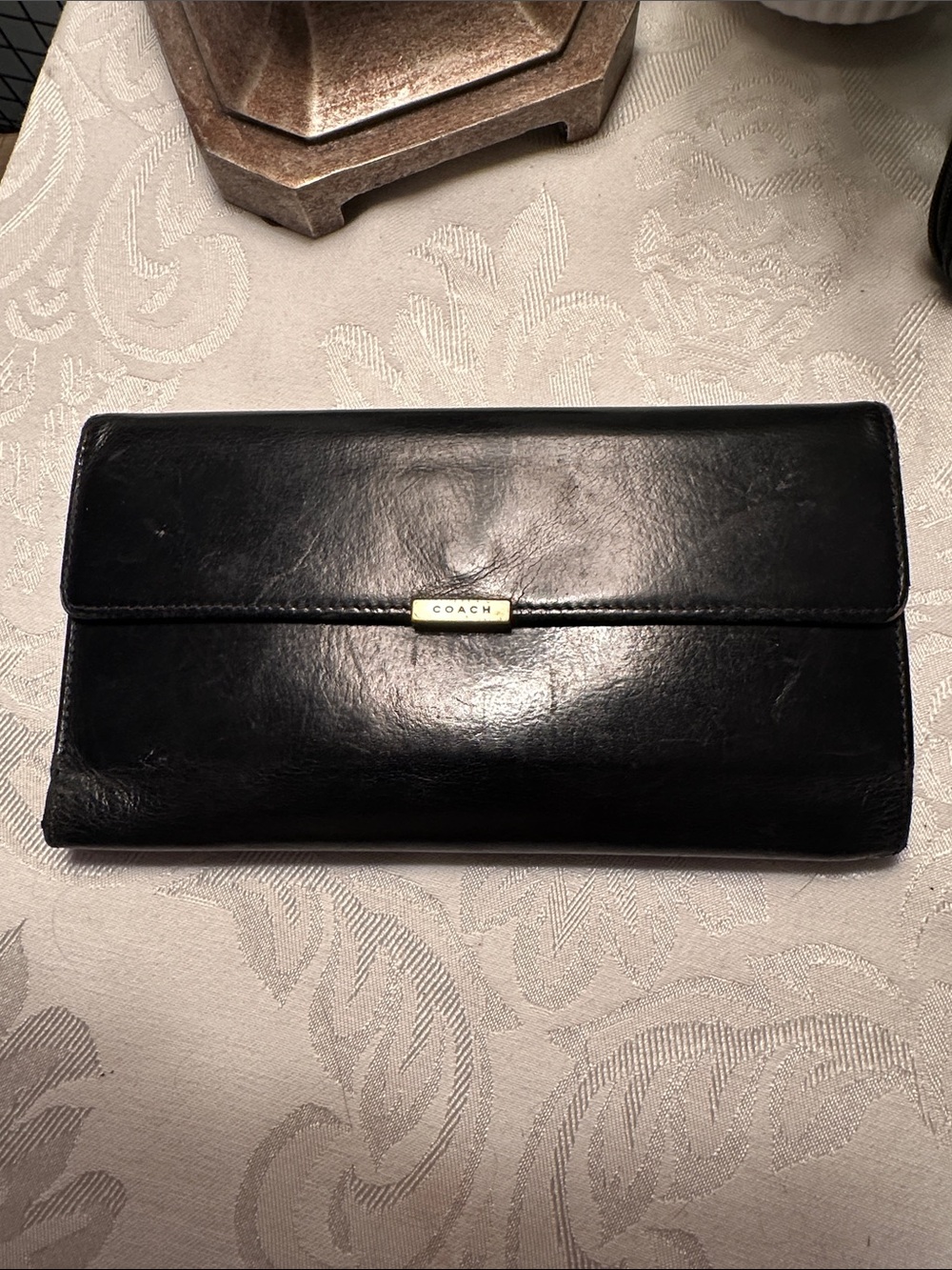 Vintage Coach Lexington Black Leather Wallet - Luxurious